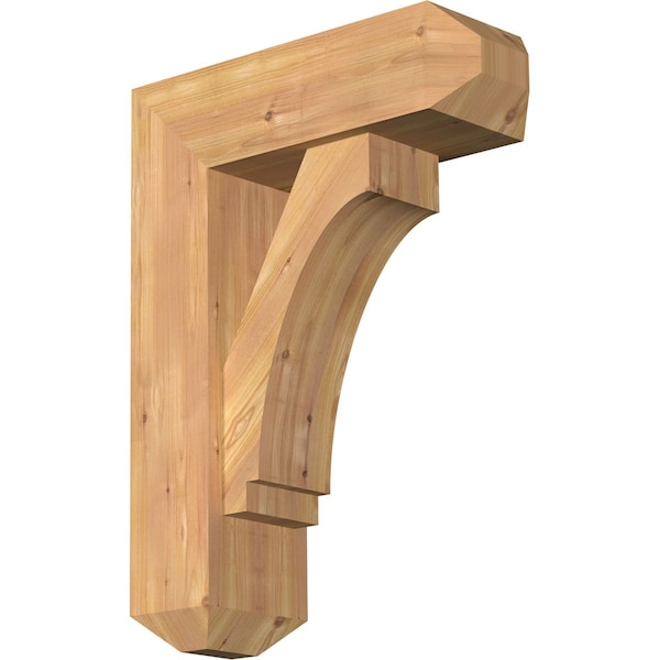 Ekena Millwork Imperial Craftsman Smooth Bracket w/ Offset Brace, Western Red Cedar, 7 1/2"W x 22"D x 30"H BKT0806X22X30IMP04SWR - main
